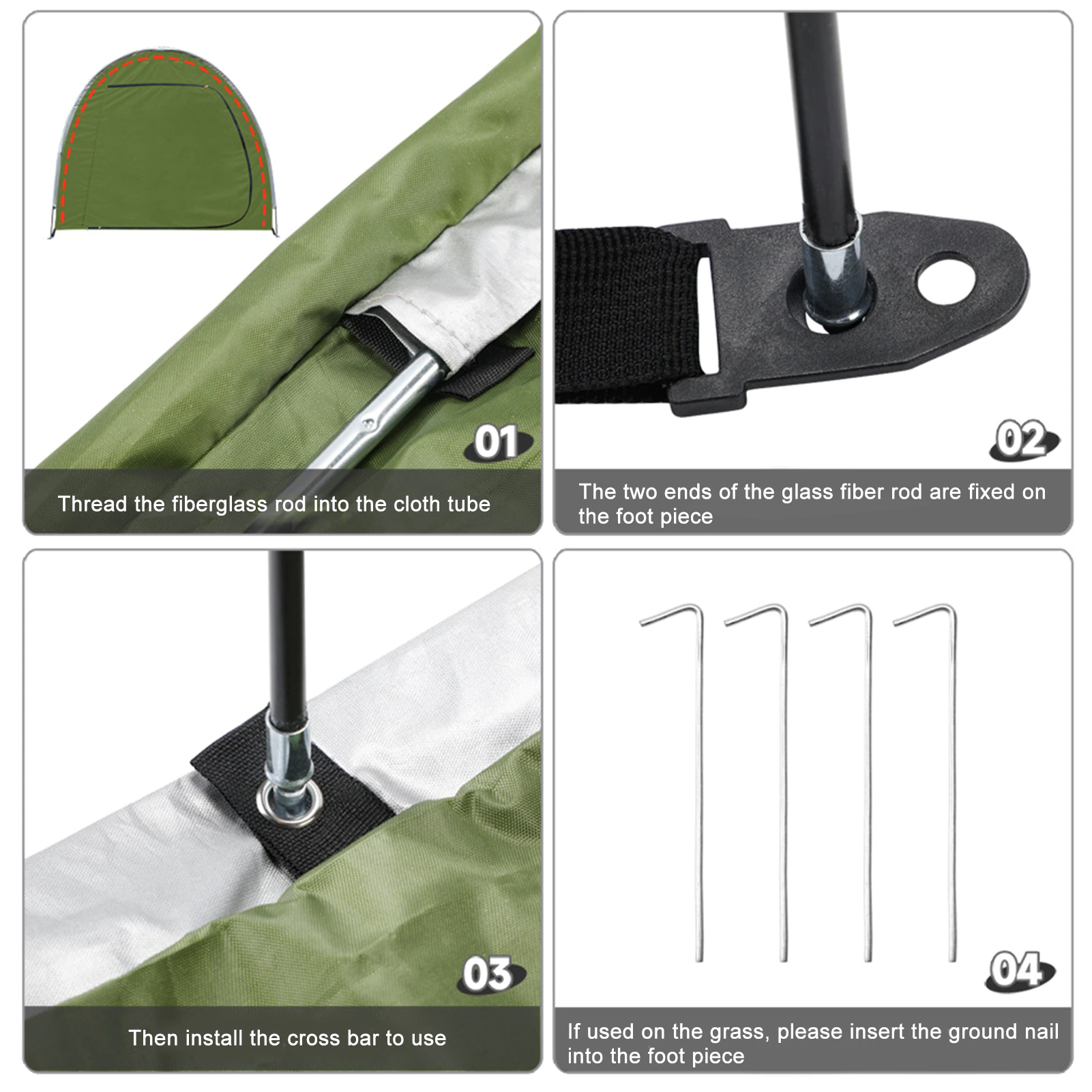 Cheap Goat Tents Outdoor Bike Tent 195x163x80cm Waterproof Bicycle Storage Shed Heavy Duty Oxford Storage Tents For Bikes Lawn Mower Garden Tools   